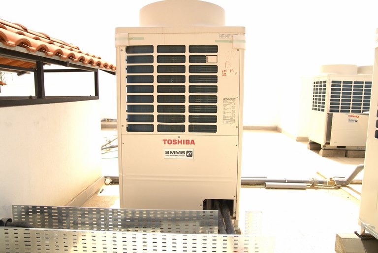 HVAC outdoor unit installation